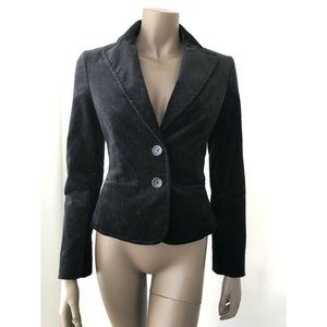 Express Design Studio Black Velvet Blazer Sz 4